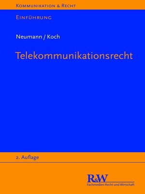 cover image of Telekommunikationsrecht